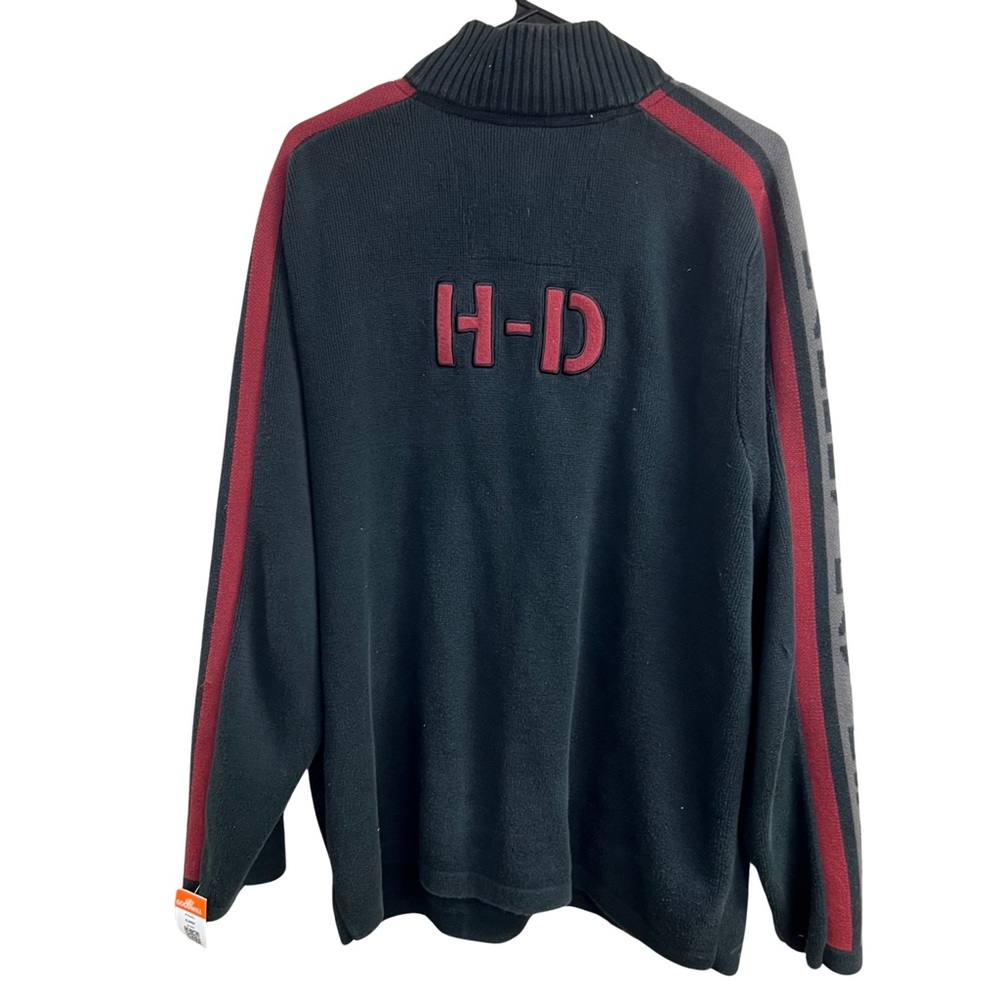 Harley Davidson Quarter Zip Sweater Size XL - Picture 2 of 8
